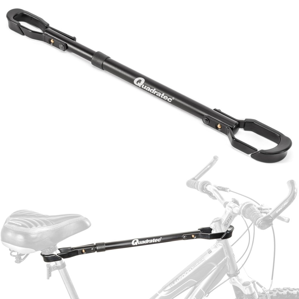 Quadratec Adjustable Bike Bar Adapter for Bike Rack - Bike Rack Accessories Bike Bar Bike Rack Crossbar Adapter Bike Rack Top Tube Adapter Bicycle Bar for Bike Rack - Adjust from 23.5 to 31.5 inches