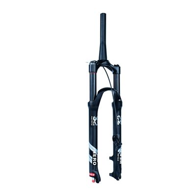 Jejy Mountain Bike Suspension Fork Straight/Tapered Tube Remote/Manual Lockout MTB Magnesium Alloy Shock XC Bicycle Front Fork 26/27.5/29inch (Color : Tapered Remote Lockout, Size : 29)