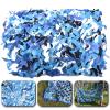YHBZ Camouflage Netting,Camo Net Anti-UV,Blue Hide Net,Oxford Polyester Tear-Resistant,for Hunting Decoration Car Covers,Aquarium,Swimming Pool,Various Sizes,1.5x3m(5 * 10ft) view 4