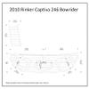 Boat EVA Faux Teak Decking Floor Compatible with 2010 Rinker Captiva 246 Bowrider Swim Platform view 2