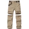 JOMLUN Boys Casual Quick Dry Outdoor Pants Hiking Climbing Convertible Trouser Kids' Cargo Pants Khaki view 1