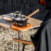 Petromax Enamel Pan for Campfire Cooking, Indoor/Outdoor Pot, .5 Liter or .53 Qt, Black view 2