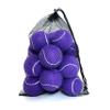 HPWFHPLF Tennis Balls, 12 Pack Advanced Training & Practice Tennis Balls for Beginners, Pet Dogs Playing Balls, Includes Mesh Carry Bag (Purple) view 1