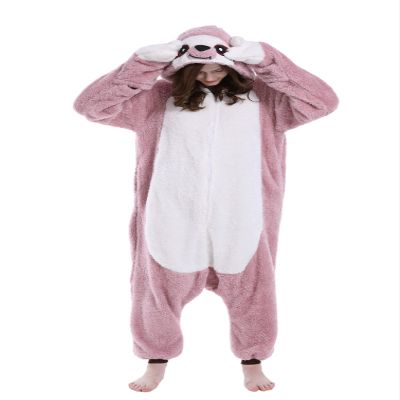 DELEY Unisex Animal Onesie, Adult Halloween Costumes Cosplay Pajamas Warm Sleepwear Homewear