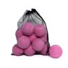 HPWFHPLF Tennis Balls, 12 Pack Advanced Training & Practice Tennis Balls for Beginners, Pet Dogs Playing Balls, Includes Mesh Carry Bag (Pink) view 1