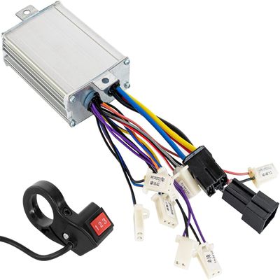 Brush DC Controller 48V 1000W Brush Motor Speed Control Brushed Controller with 3 Speed Switch for Scooter Electric Bicycle (48V 1000W)