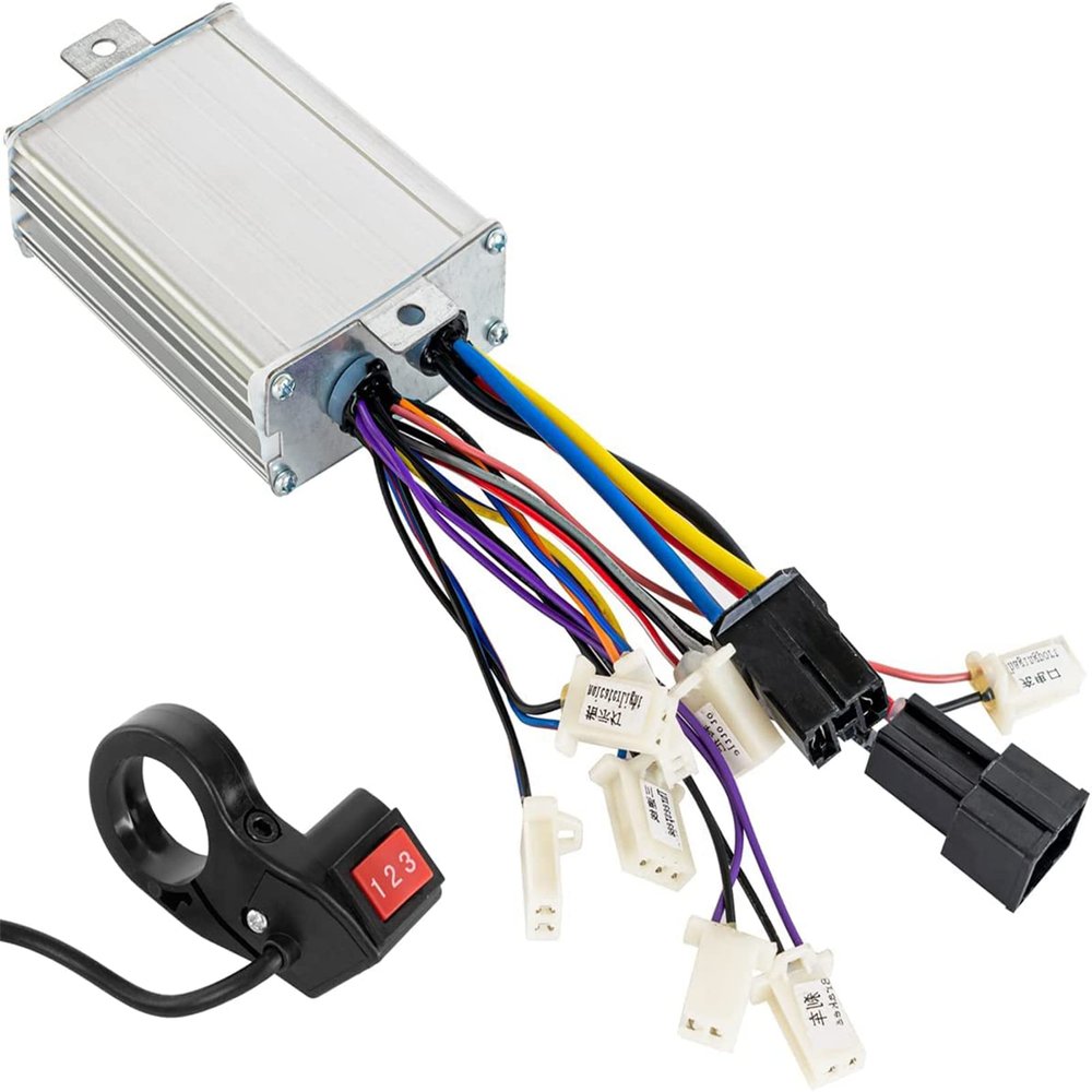 Brush DC Controller 48V 1000W Brush Motor Speed Control Brushed Controller with 3 Speed Switch for Scooter Electric Bicycle (48V 1000W)