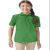 Classroom Uniforms for Boys and Girls, Short Sleeve Pique Polo CR832Y, M, SS Kelly Green view 2