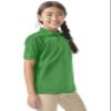 Classroom Uniforms for Boys and Girls, Short Sleeve Pique Polo CR832Y, M, SS Kelly Green view 4