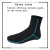 OMGear Neoprene Beach Booties - Anti-Slip Wetsuit Shoes 3mm Glued Blind Stitched Fin Socks (High Cut/Aqua, 2XL) view 4
