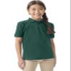 Classroom Uniforms for Boys and Girls, Short Sleeve Pique Polo CR832Y, XL, SS Hunter Green view 1
