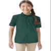 Classroom Uniforms for Boys and Girls, Short Sleeve Pique Polo CR832Y, XS, SS Hunter Green view 2