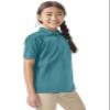 Classroom Uniforms for Boys and Girls, Short Sleeve Pique Polo CR832Y, S, Teal view 4