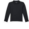 Classroom School Uniforms Big Kid Long Sleeve Pique Polo CR835Y, S, SS Black view 1