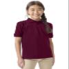 Classroom Uniforms for Boys and Girls, Short Sleeve Pique Polo CR832Y, S, Burgundy view 1