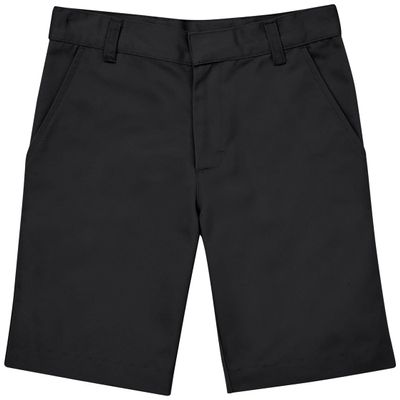 Classroom School Uniforms Big Kid Flat Front Shorts CR203Y, 16, Black