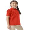 Classroom Uniforms for Boys and Girls, Short Sleeve Pique Polo CR832Y, S, Orange view 4