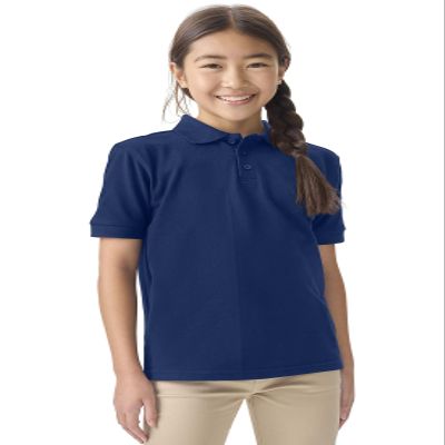 Classroom Uniforms for Boys and Girls, Short Sleeve Pique Polo CR832Y, S, SS Navy