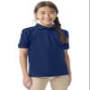 Classroom Uniforms for Boys and Girls, Short Sleeve Pique Polo CR832Y, S, SS Navy view 1