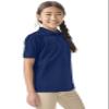 Classroom Uniforms for Boys and Girls, Short Sleeve Pique Polo CR832Y, S, SS Navy view 4