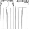 Classroom Uniforms Girls Pant Flat Front with Zip Fly Front and 3 Pockets CR101K, 5, Khaki view 2