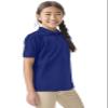 Classroom Uniforms for Boys and Girls, Short Sleeve Pique Polo CR832Y, M, SS Royal view 4
