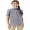 Classroom Uniforms for Boys and Girls, Short Sleeve Pique Polo CR832Y, M, Heather Gray view 1