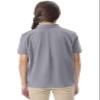 Classroom Uniforms for Boys and Girls, Short Sleeve Pique Polo CR832Y, M, Heather Gray view 3