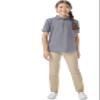 Classroom Uniforms for Boys and Girls, Short Sleeve Pique Polo CR832Y, M, Heather Gray view 4
