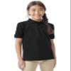 Classroom Uniforms for Boys and Girls, Short Sleeve Pique Polo CR832Y, M, SS Black view 1