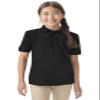Classroom Uniforms for Boys and Girls, Short Sleeve Pique Polo CR832Y, M, SS Black view 2