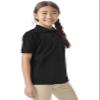 Classroom Uniforms for Boys and Girls, Short Sleeve Pique Polo CR832Y, M, SS Black view 4