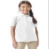 Classroom Uniforms for Boys and Girls, Short Sleeve Pique Polo CR832Y, M, SS White view 1