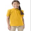 Classroom Uniforms for Boys and Girls, Short Sleeve Pique Polo CR832Y, M, Gold view 1