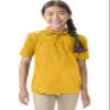 Classroom Uniforms for Boys and Girls, Short Sleeve Pique Polo CR832Y, M, Gold view 2