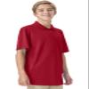 Classroom School Uniforms Unisex Polo T-Shirts with Moisture Wicking & Ribbed Collar CR860Y, XL, Red view 3