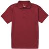 Classroom School Uniforms Unisex Polo T-Shirts with Moisture Wicking & Ribbed Collar CR860Y, S, Red view 1