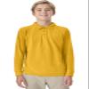 Classroom School Uniforms Big Kid Long Sleeve Pique Polo CR835Y, S, Gold view 1