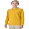 Classroom School Uniforms Big Kid Long Sleeve Pique Polo CR835Y, S, Gold view 2