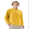 Classroom School Uniforms Big Kid Long Sleeve Pique Polo CR835Y, S, Gold view 4