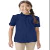 Classroom Uniforms for Boys and Girls, Short Sleeve Pique Polo CR832Y, M, SS Navy view 2