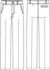 Classroom Uniform Girls Flat Front Pants with 3 Pockets & Zip Fly Front Closure CR101X, 15/16, Khaki view 2