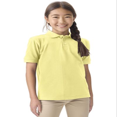 Classroom Uniforms for Boys and Girls, Short Sleeve Pique Polo CR832Y, XL, Yellow