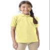 Classroom Uniforms for Boys and Girls, Short Sleeve Pique Polo CR832Y, XL, Yellow view 1