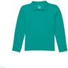 Classroom School Uniforms Big Kid Long Sleeve Pique Polo CR835Y, XS, Teal view 1