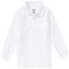 Classroom School Uniforms Big Kid Long Sleeve Pique Polo CR835Y, XS, SS White view 1