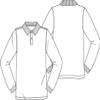 Classroom School Uniforms Big Kid Long Sleeve Pique Polo CR835Y, XS, SS White view 2