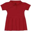 Classroom School Uniforms Little Kid Pique Polo Short Sleeve Dress 54121, 6, Red view 1
