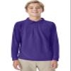 Classroom School Uniforms Big Kid Long Sleeve Pique Polo CR835Y, XL, Dark Purple view 1