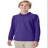 Classroom School Uniforms Big Kid Long Sleeve Pique Polo CR835Y, XL, Dark Purple view 2